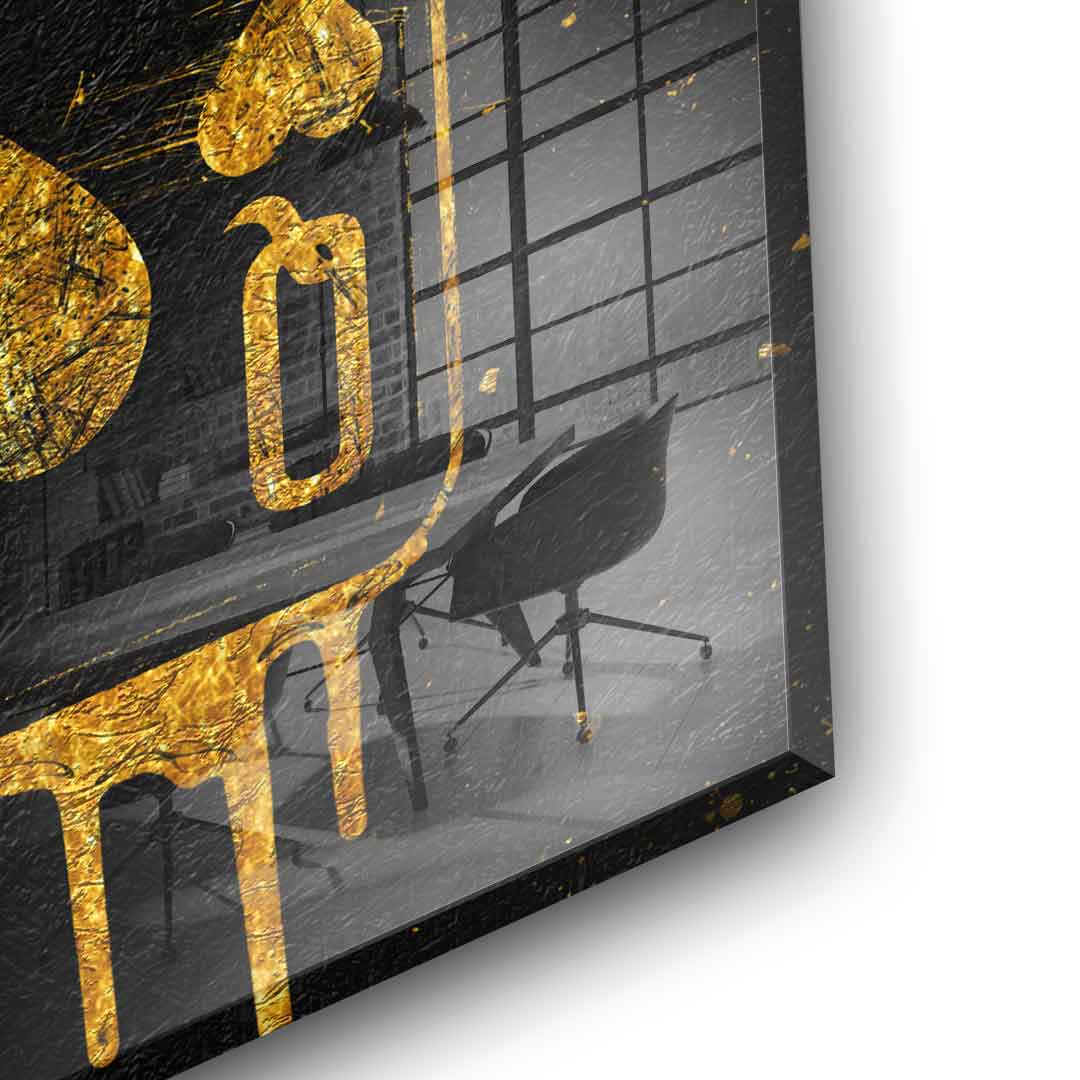 DOTCOMCANVAS 24K Feingold Bild Queen Card - 24K Feingold