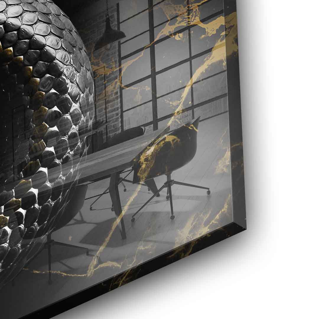 DOTCOMCANVAS 24K Feingold Bild Luxury Snake - 24K Feingold