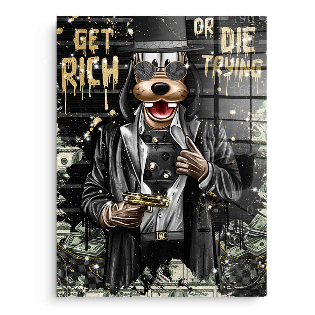 DOTCOMCANVAS 24K Feingold Bild Lucky Gangster - 24K Feingold