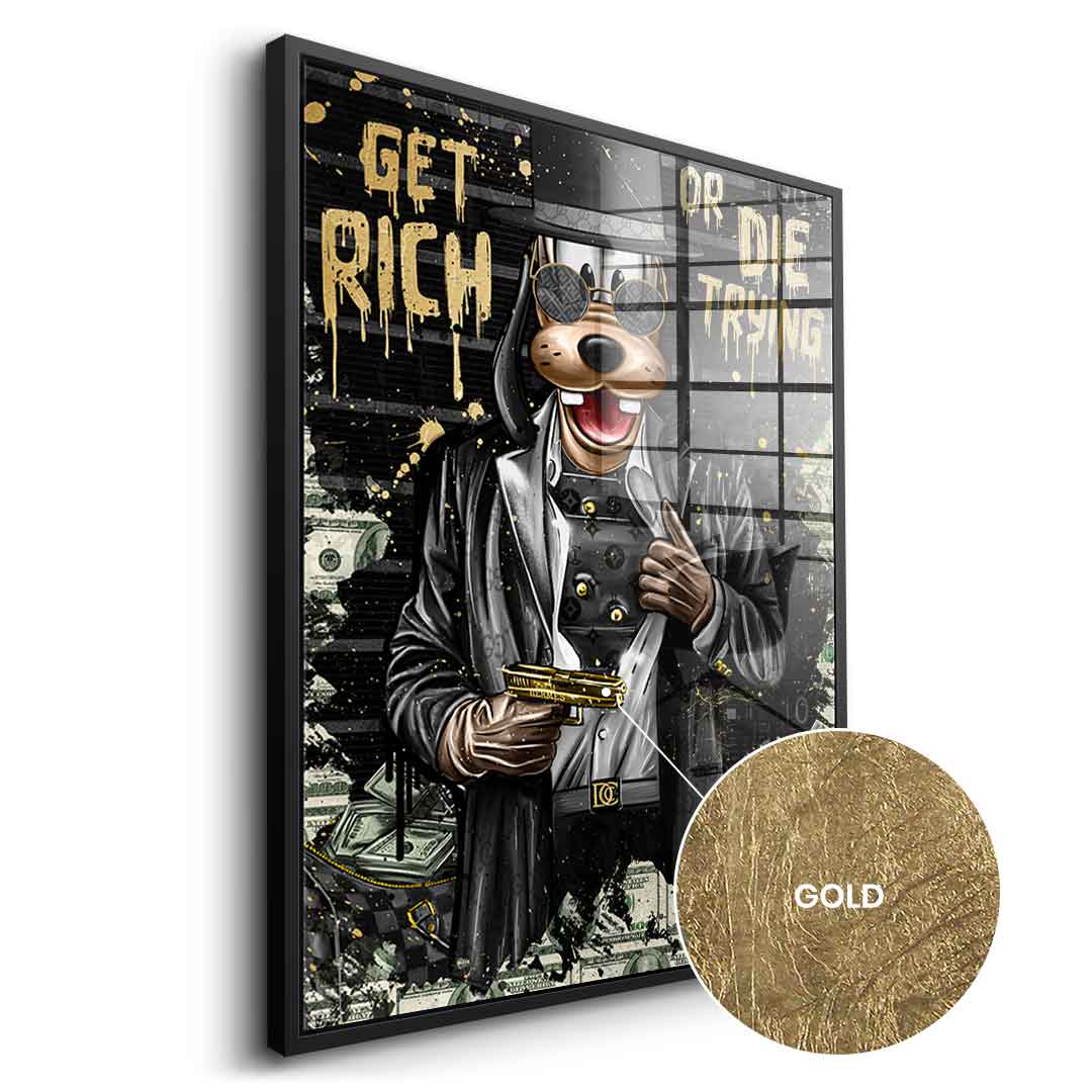 DOTCOMCANVAS 24K Feingold Bild Lucky Gangster - 24K Feingold