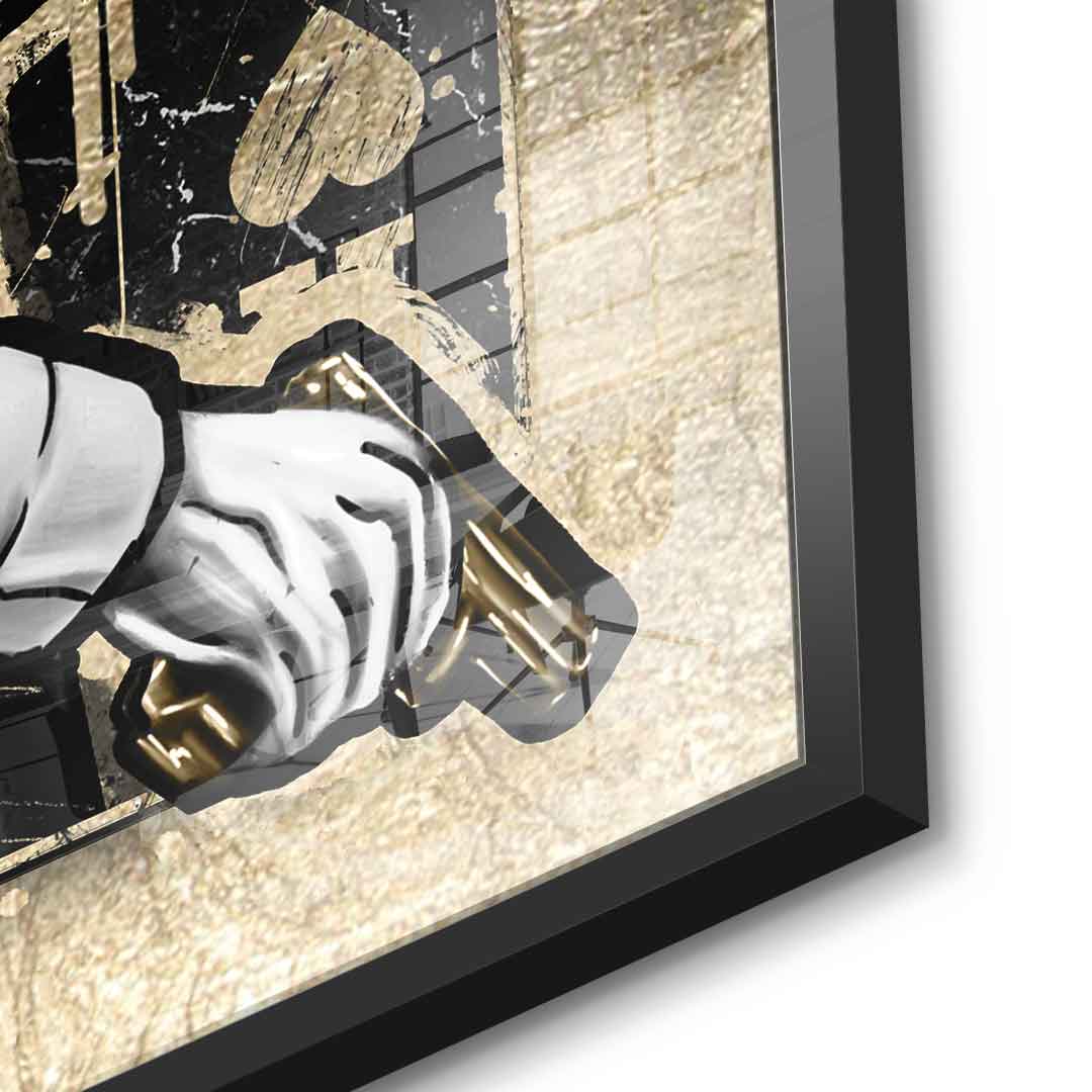 DOTCOMCANVAS 24K Feingold Bild GANGSTER KING - 24K Feingold