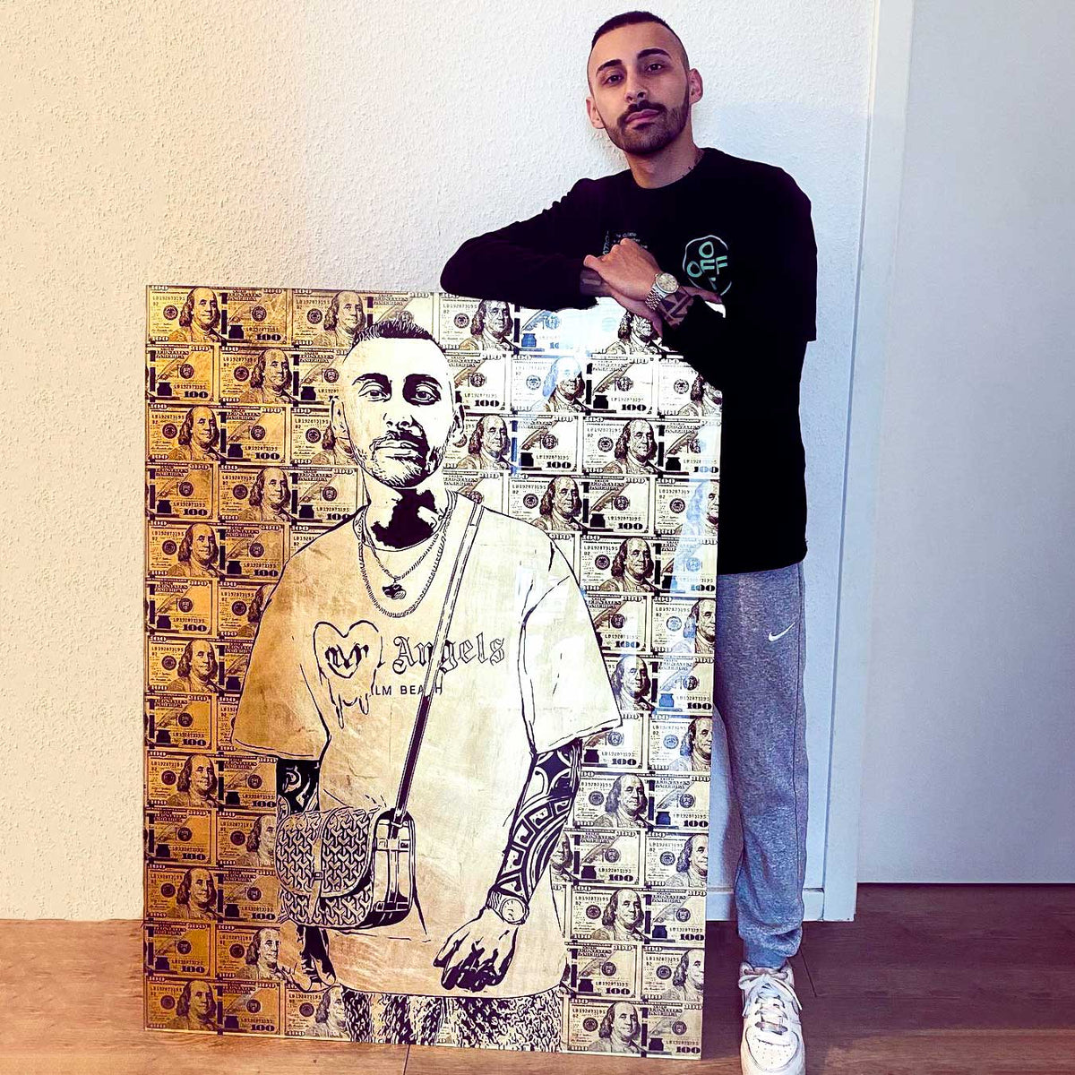 DOTCOMCANVAS 24K Feingold Bild GOLD MONEY PORTRAIT - 24K Feingold - Personalisierbar