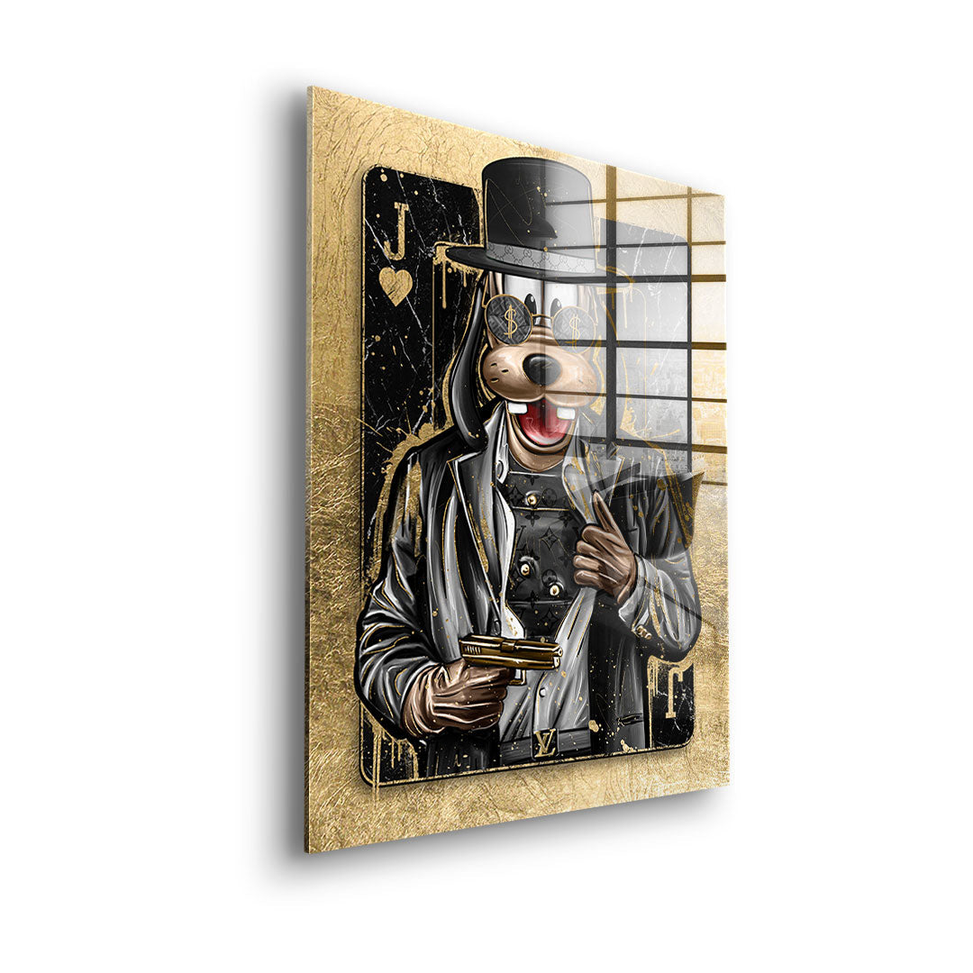 DOTCOMCANVAS 24K Feingold Bild GANGSTER JACK - 24K Feingold