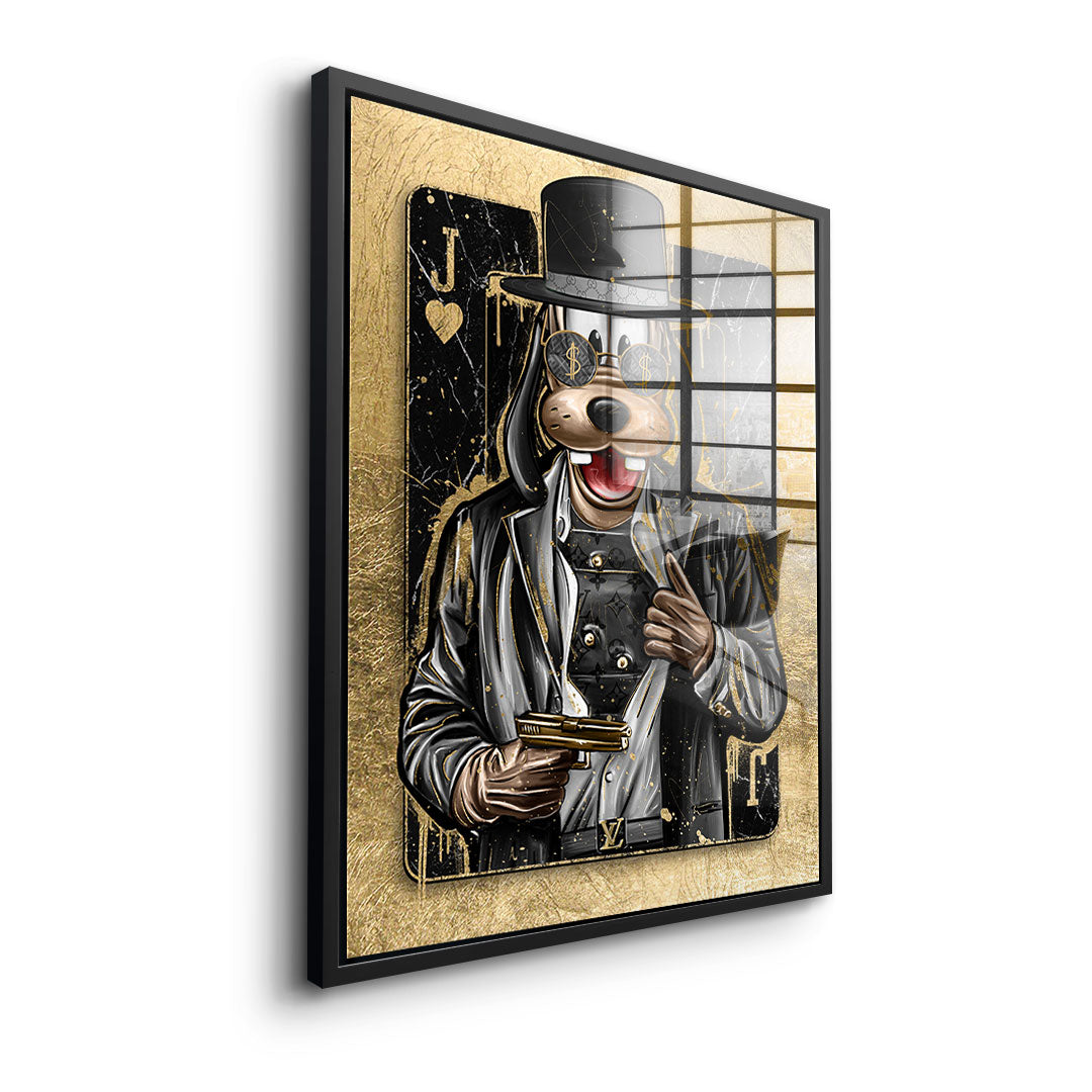 DOTCOMCANVAS 24K Feingold Bild GANGSTER JACK - 24K Feingold