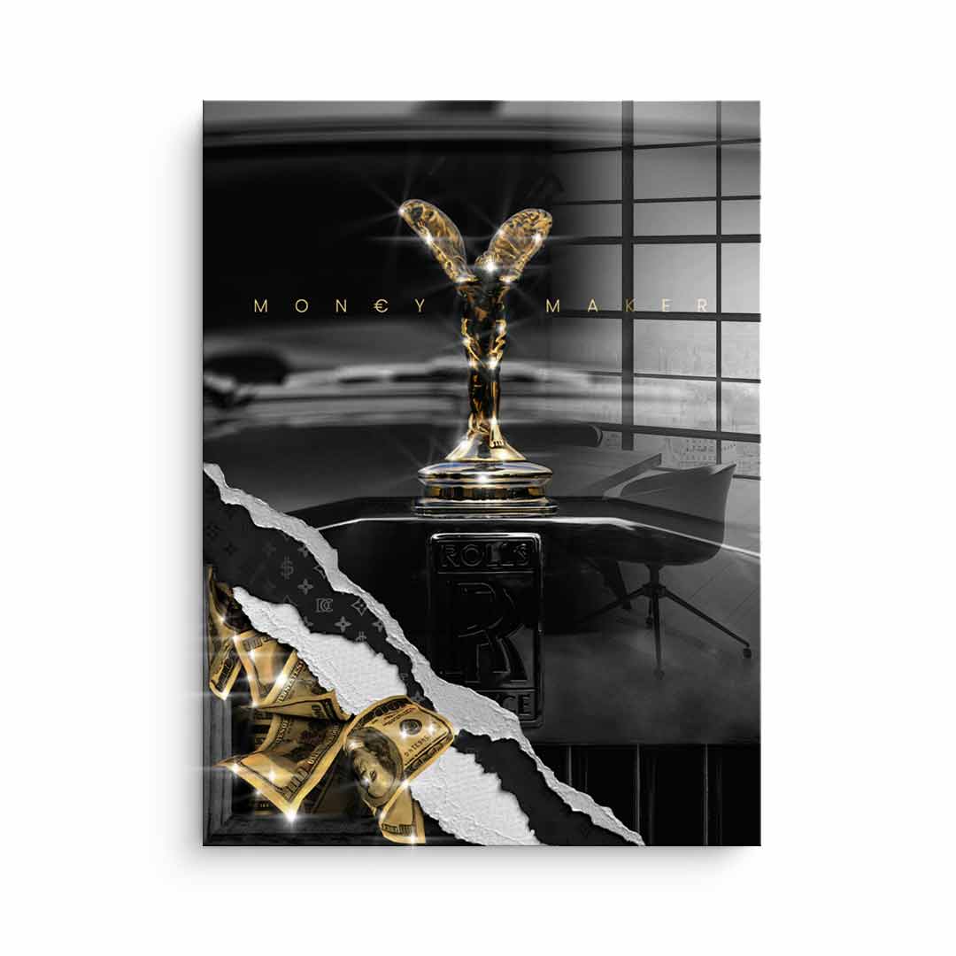 DOTCOMCANVAS 24K Feingold Bild Money Maker - 24K Feingold