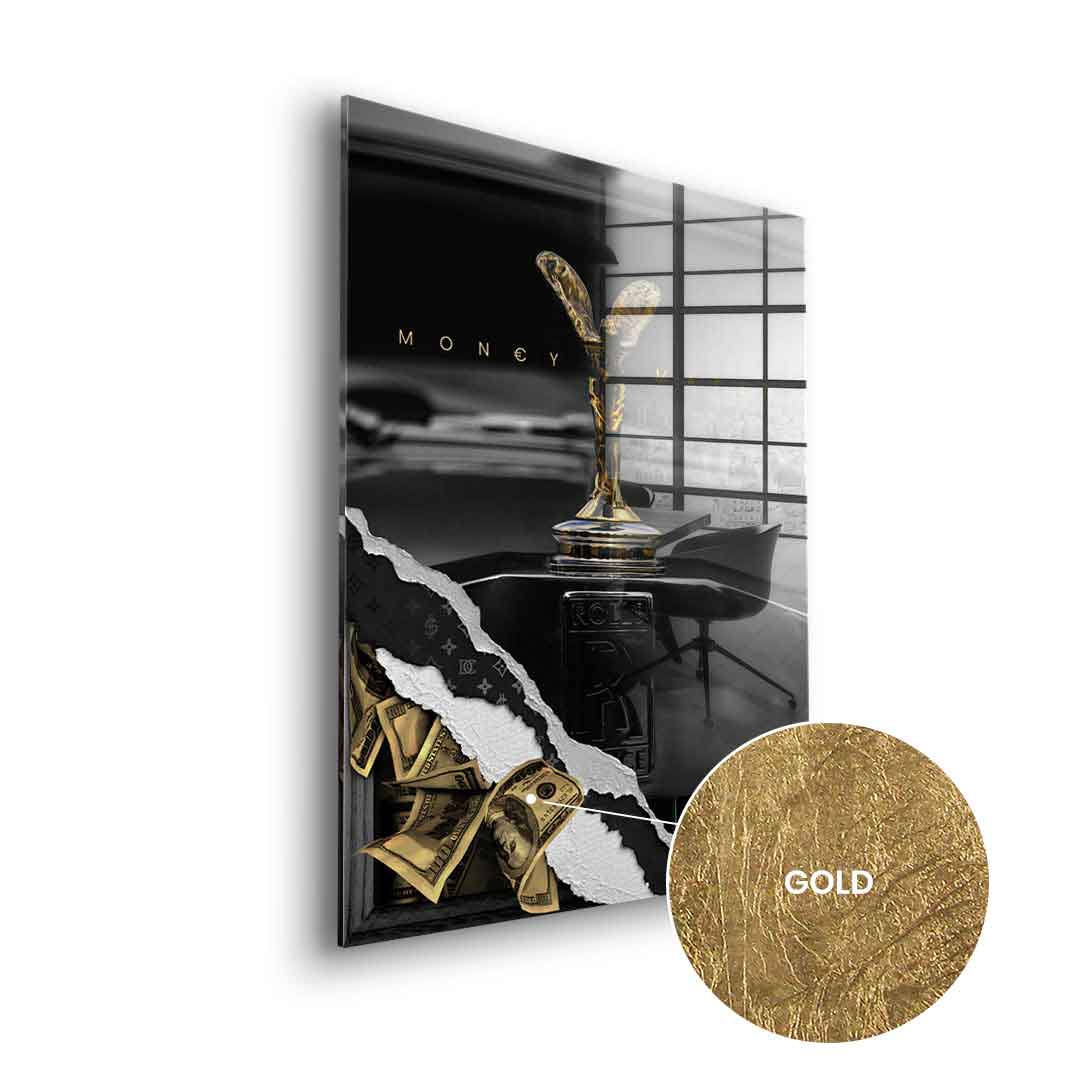 DOTCOMCANVAS 24K Feingold Bild Money Maker - 24K Feingold