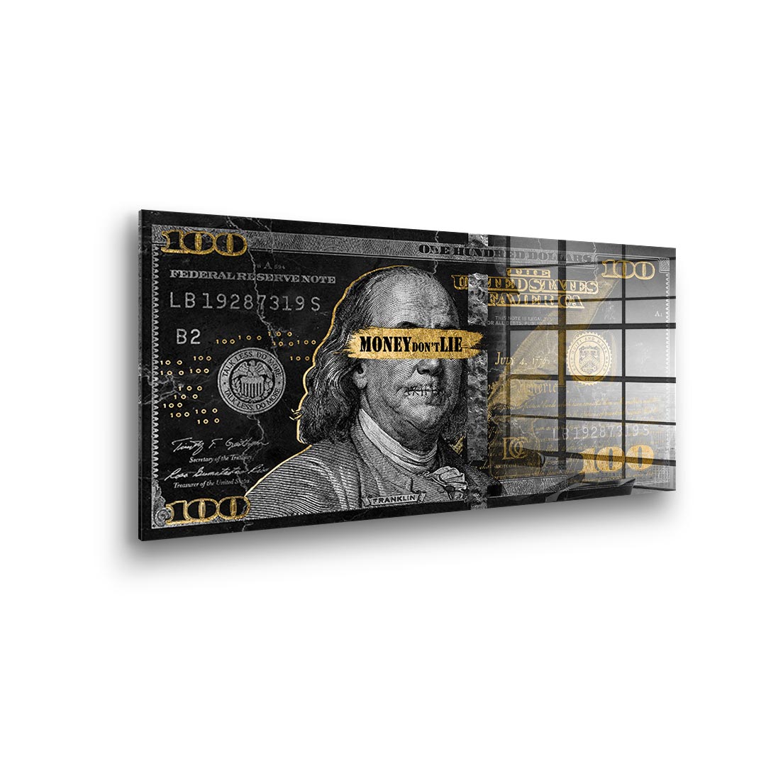 DOTCOMCANVAS 24K Feingold Bild Money dont lie - 24K Feingold
