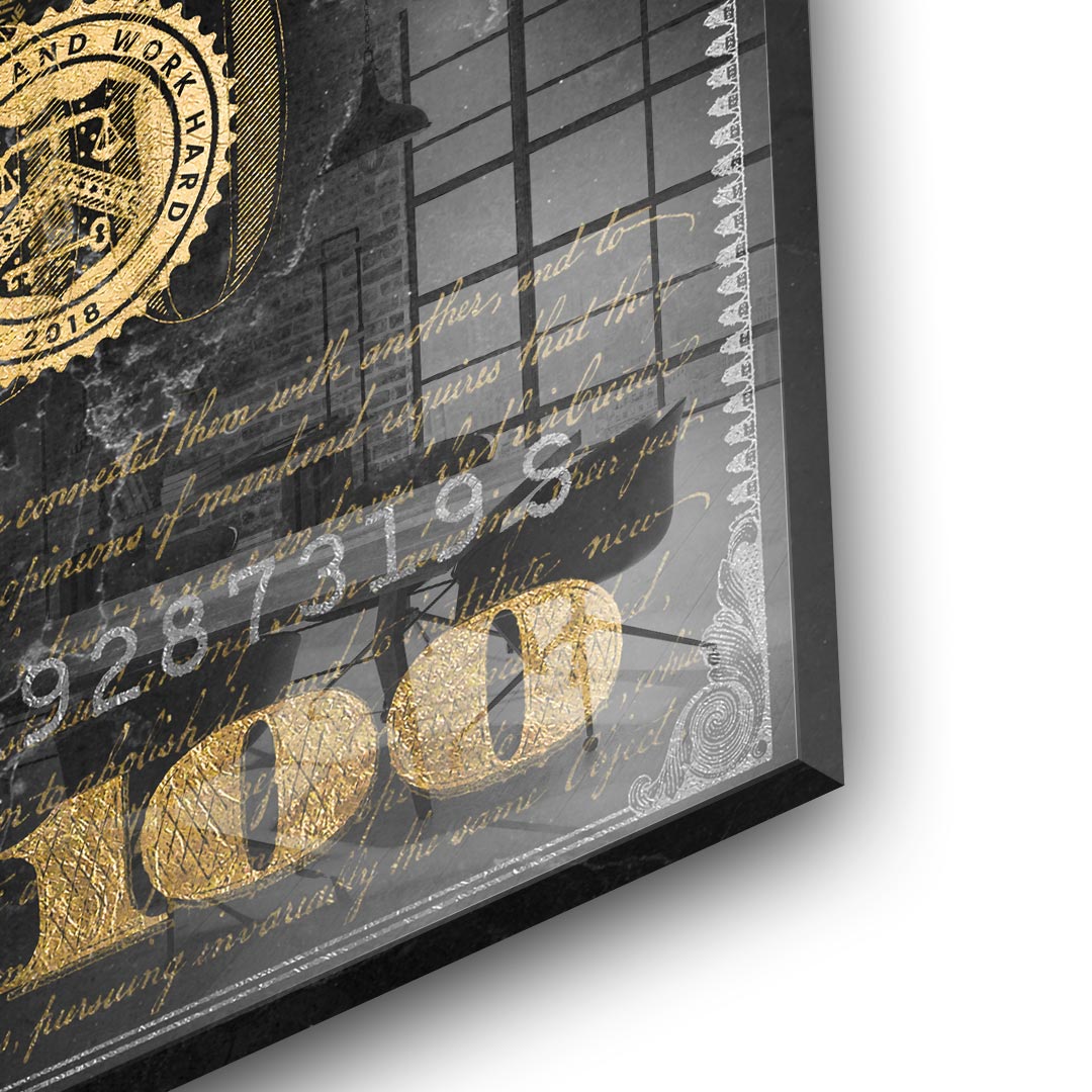 DOTCOMCANVAS 24K Feingold Bild Money dont lie - 24K Feingold