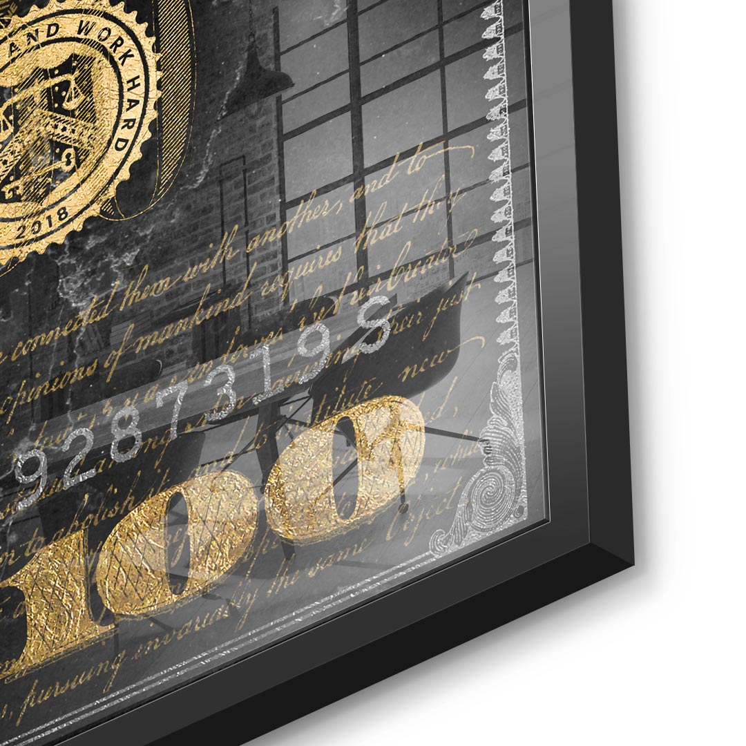DOTCOMCANVAS 24K Feingold Bild Money dont lie - 24K Feingold