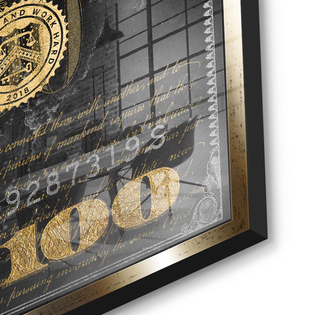 DOTCOMCANVAS 24K Feingold Bild Money dont lie - 24K Feingold