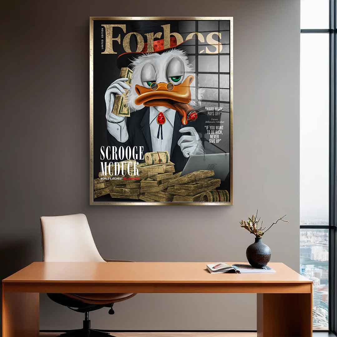 DOTCOMCANVAS 24K Feingold Bild Billionaire Duck - 24K Feingold