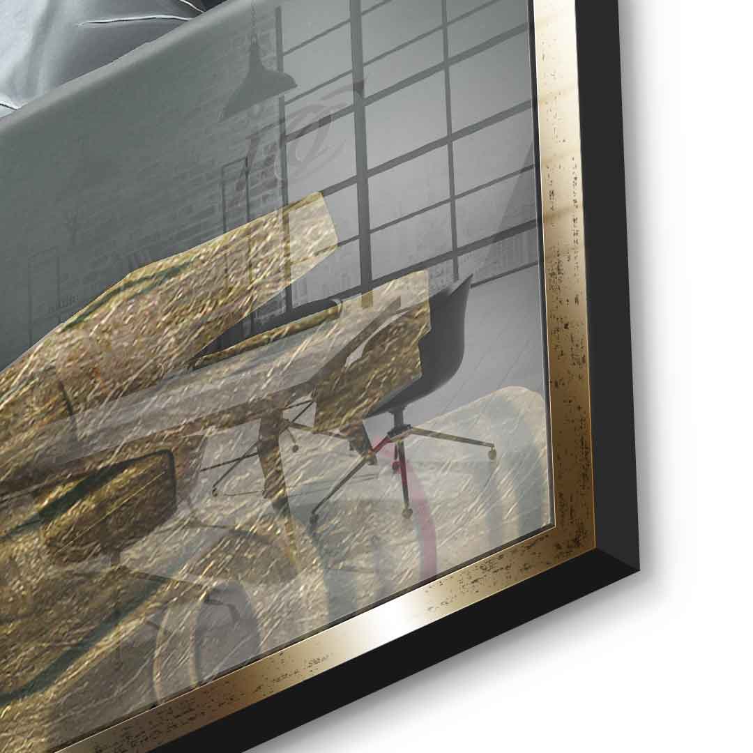 DOTCOMCANVAS 24K Feingold Bild Billionaire Duck - 24K Feingold