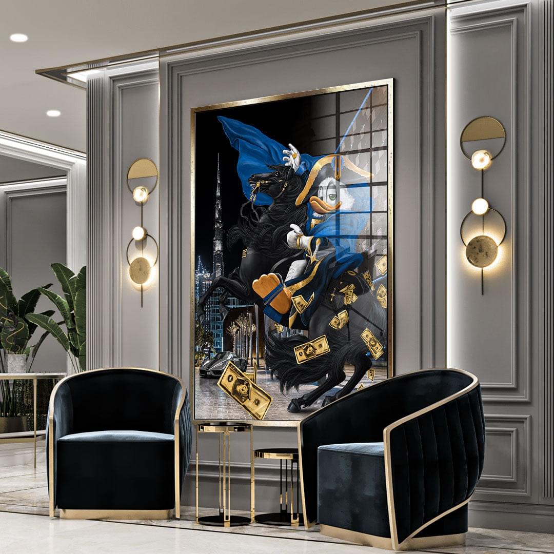 DOTCOMCANVAS 24K Feingold Bild $ELFMADE DUCK #DUBAI - 24K Feingold