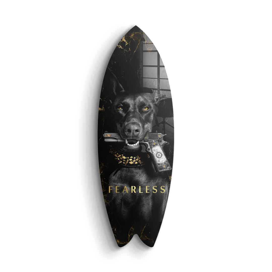 DOTCOMCANVAS 24K Feingold Bild Surfboard Luxury Dog - 24K Feingold