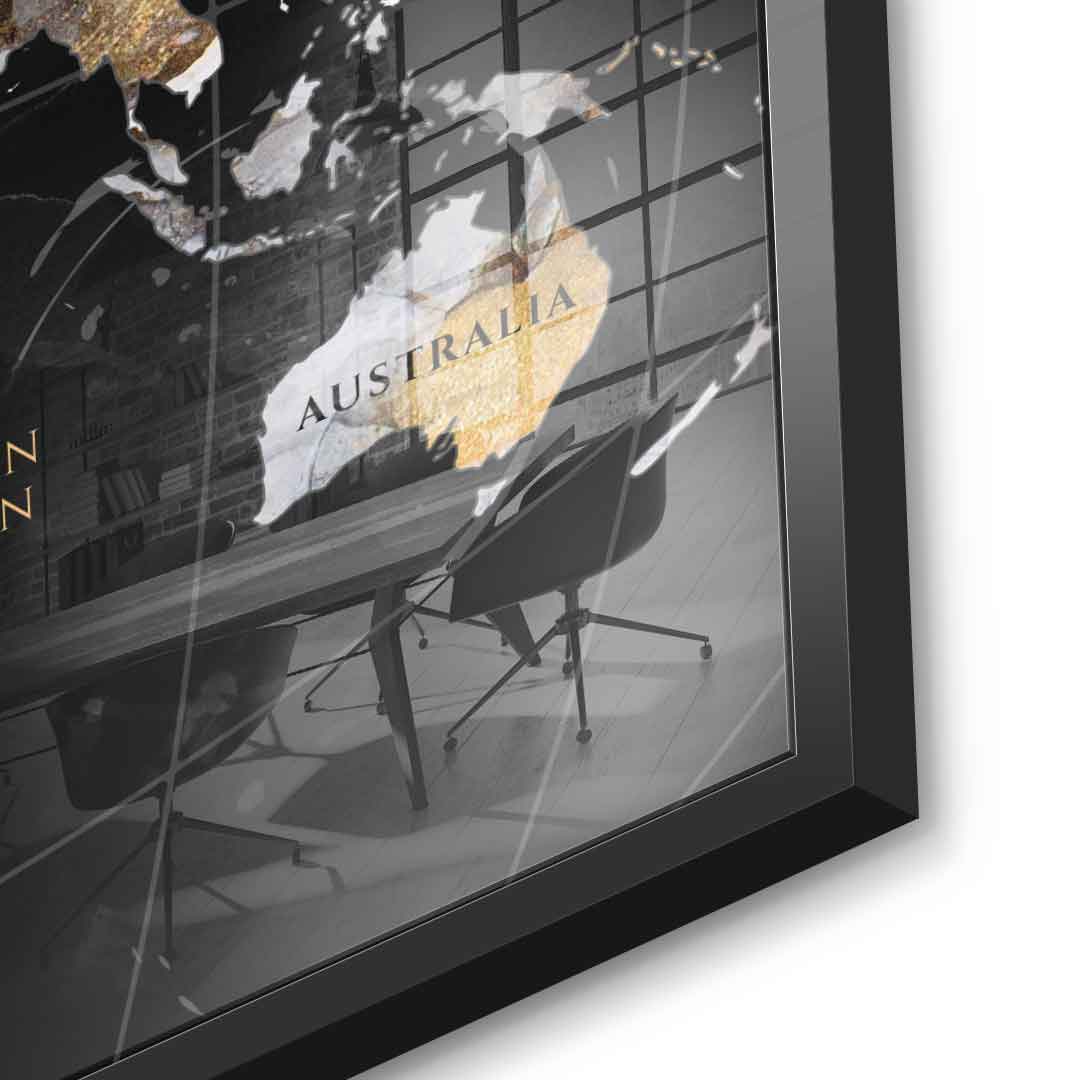 DOTCOMCANVAS 24K Feingold Bild Abstract Country Collection - 24K Feingold