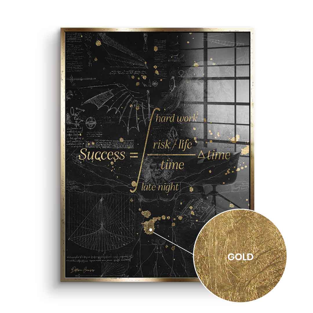 DOTCOMCANVAS 24K Feingold Bild Success - 24K Feingold