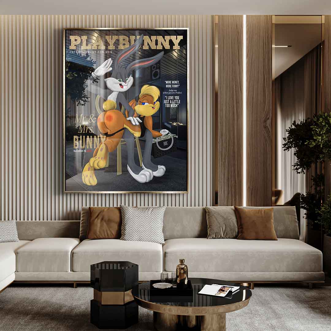 DOTCOMCANVAS 24K Feingold Bild Playbunny - 24K Feingold