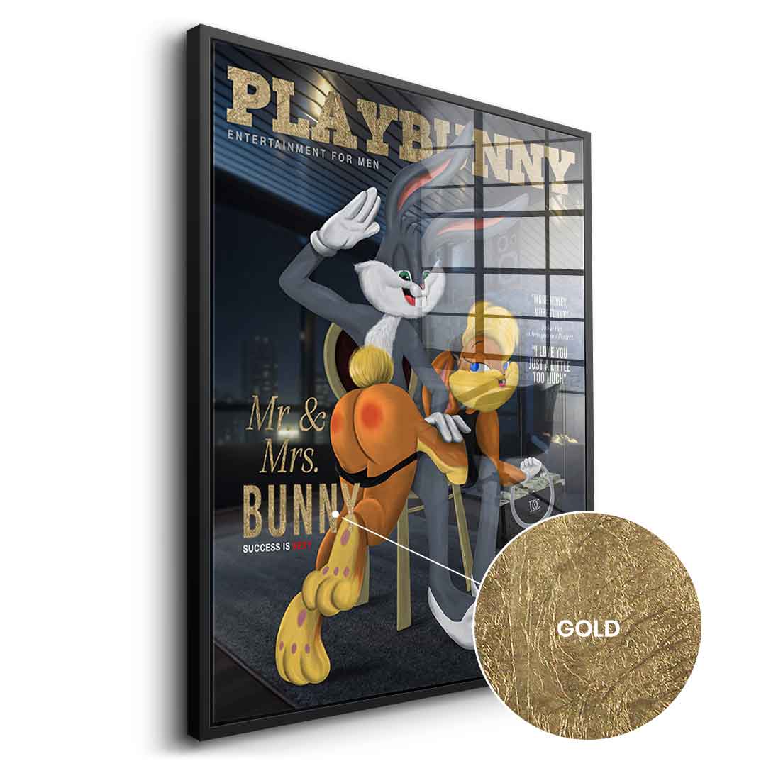 DOTCOMCANVAS 24K Feingold Bild Playbunny - 24K Feingold