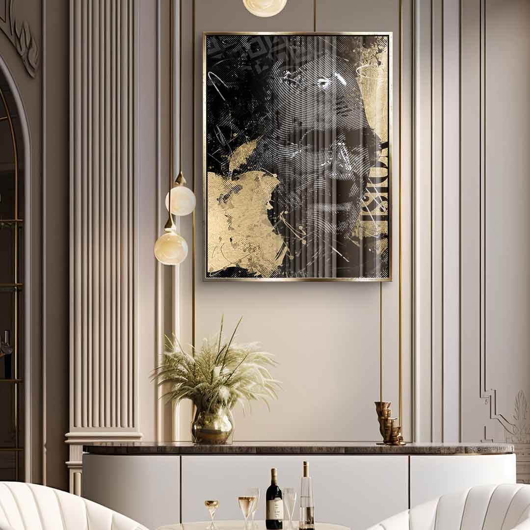 DOTCOMCANVAS 24K Feingold Bild Luxury Steve - 24K Feingold