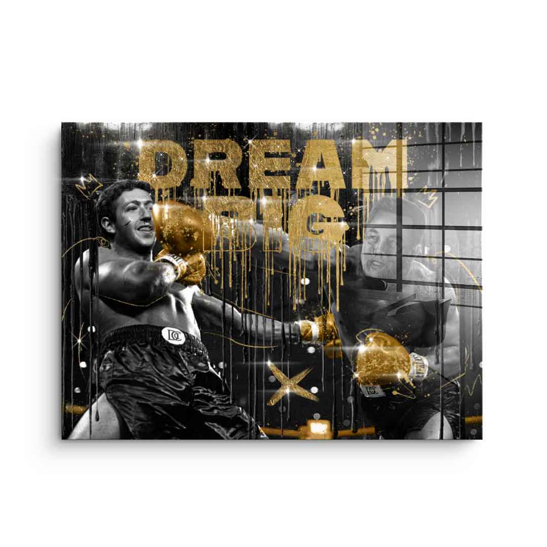 DOTCOMCANVAS 24K Feingold Bild Billionaire Fight - 24K Feingold