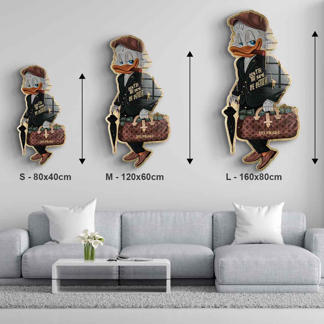 DOTCOMCANVAS 24K Feingold Bild Wandskulptur $elfmade - 24K Feingold