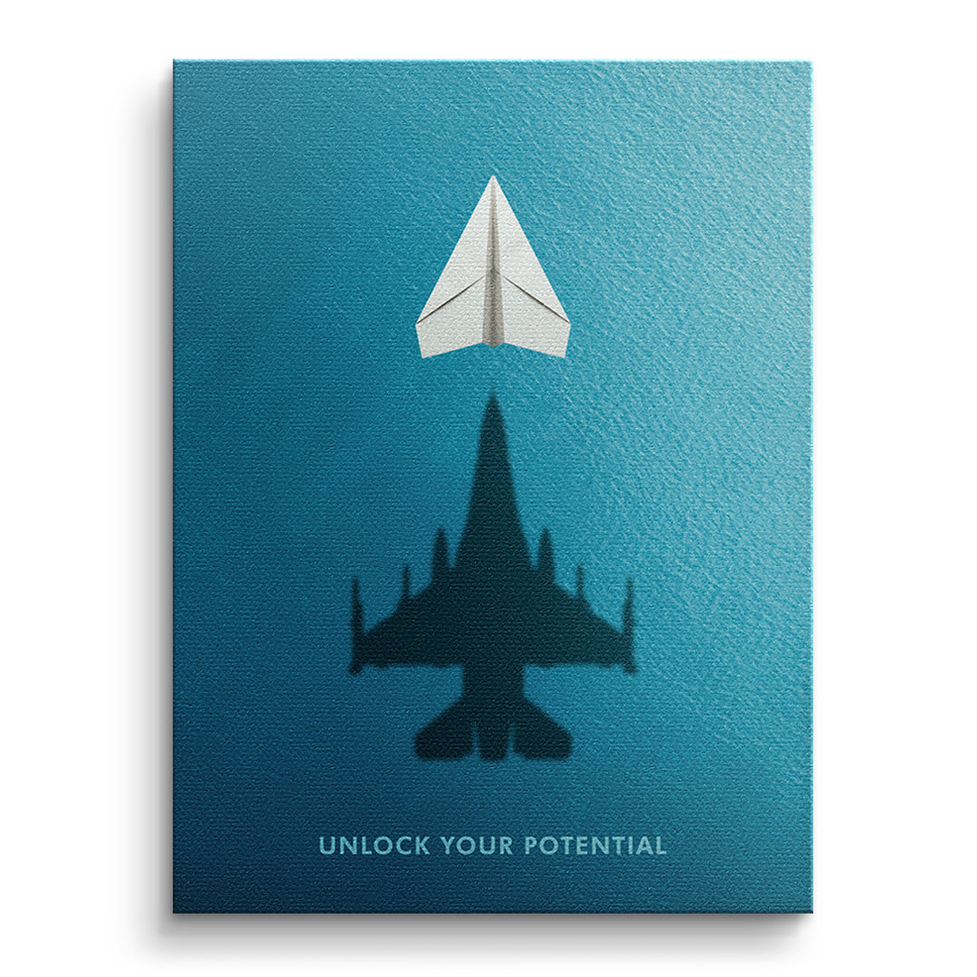 Unlock Your Potential Leinwandbild