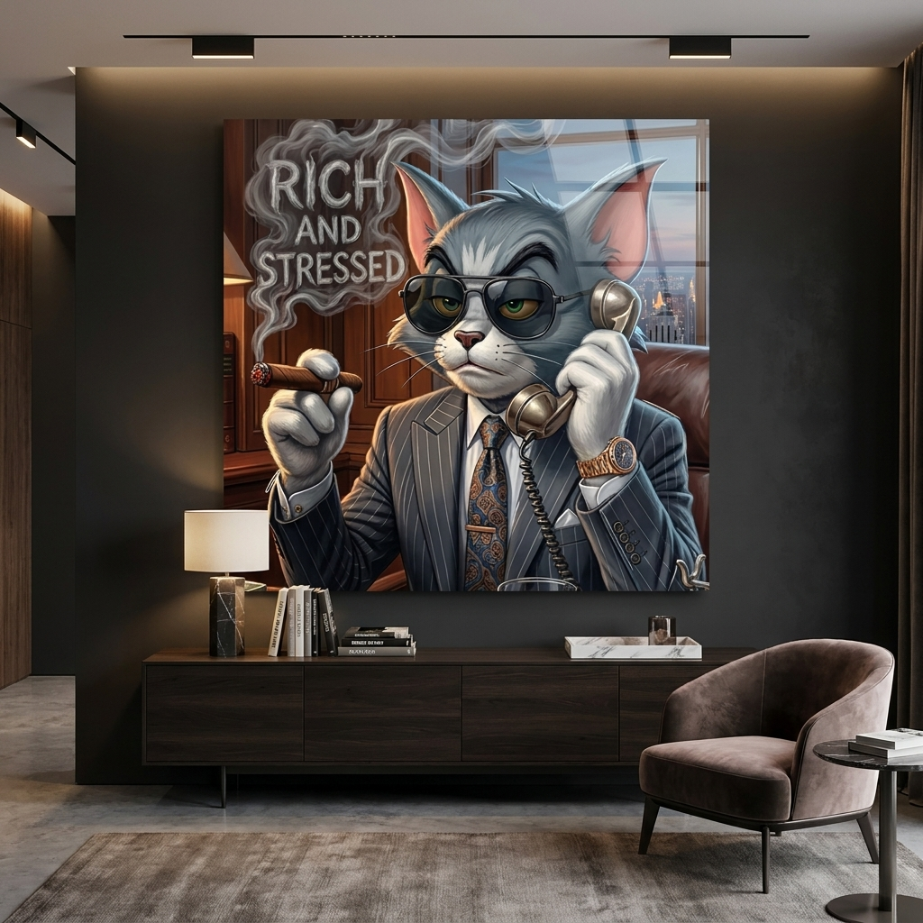 Rich and Stressed - Acrylglas