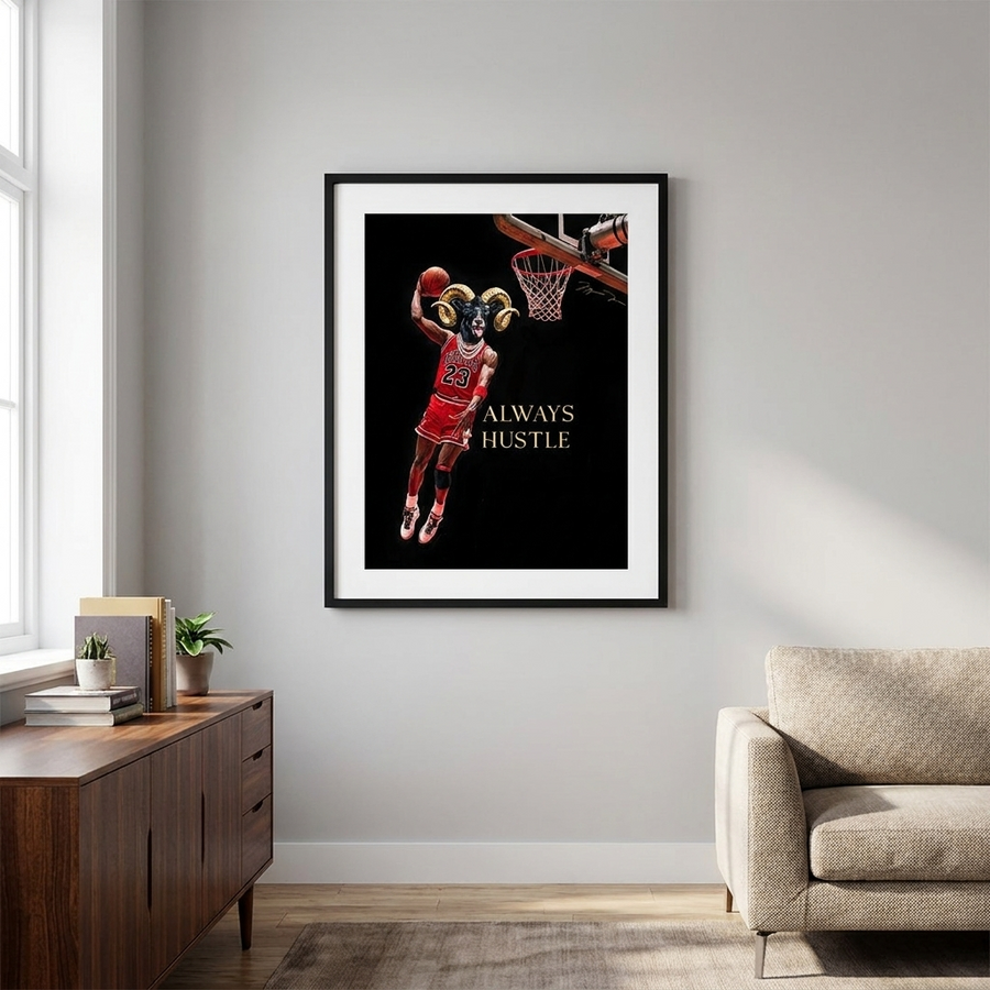 GOAT Dunk - Poster Raum Mockup