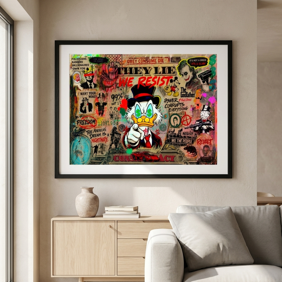 WAKE UP! - Poster Raum Mockup