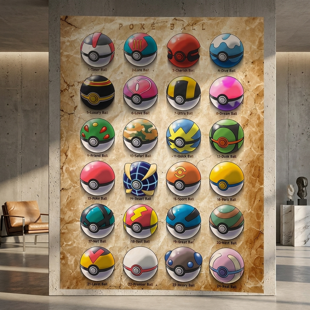 DOTCOMCANVAS Monster Balls Poster Room