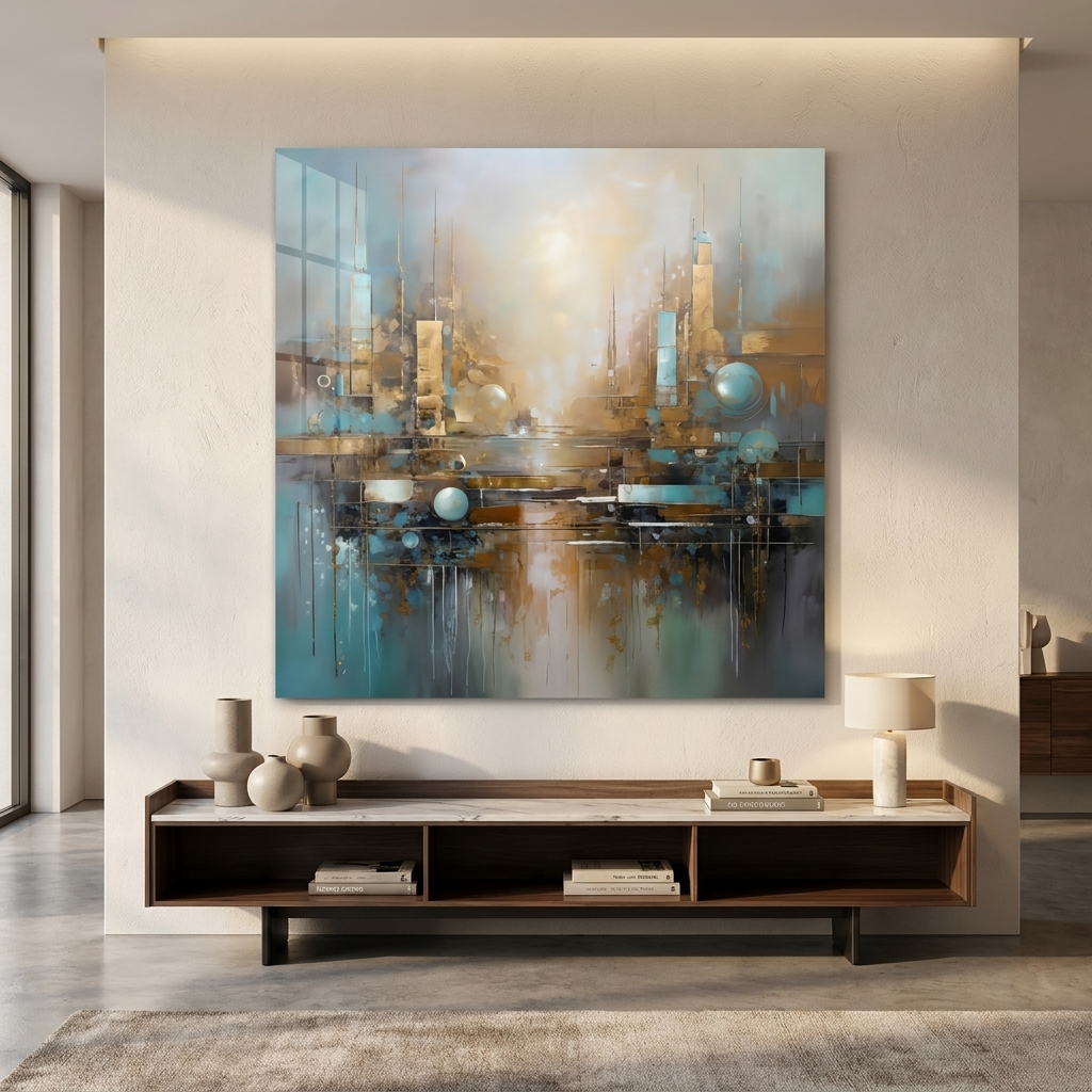 DOTCOMCANVAS The Metallic Oasis Acrylglas Room