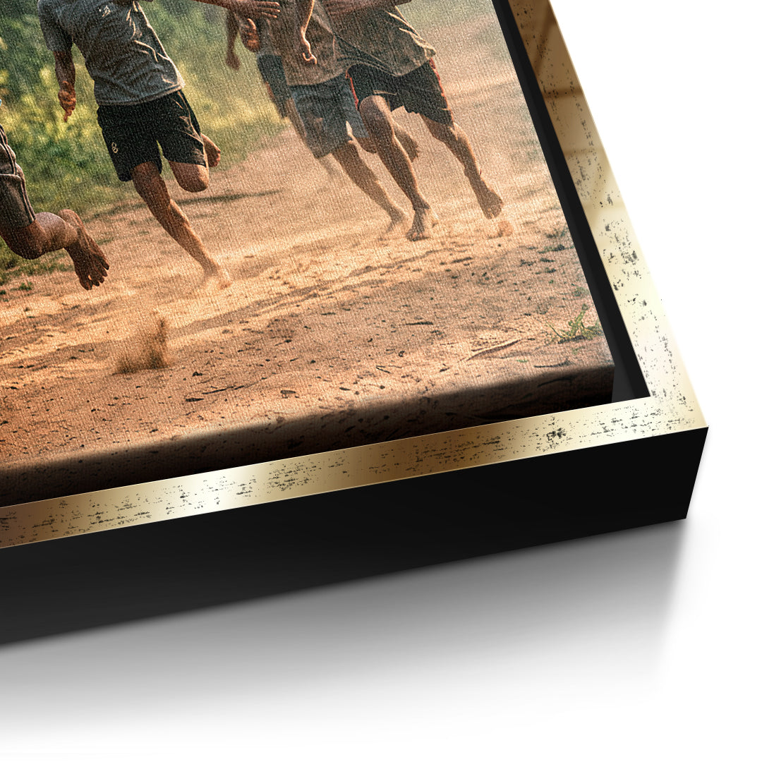 Dream Track&Field Leinwandbild Detail Gold