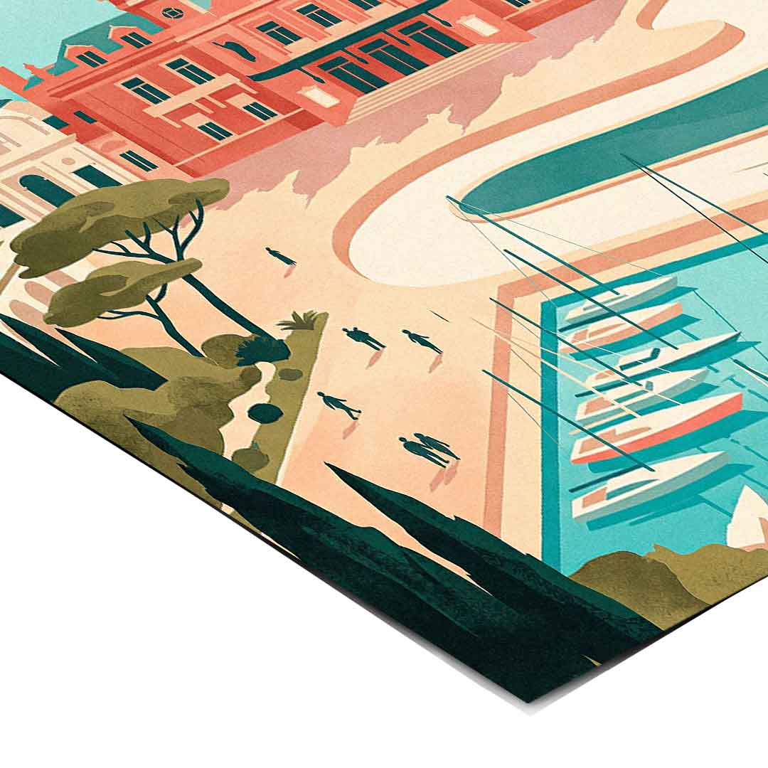 DOTCOMCANVAS Monte Carlo Poster Eckdetail