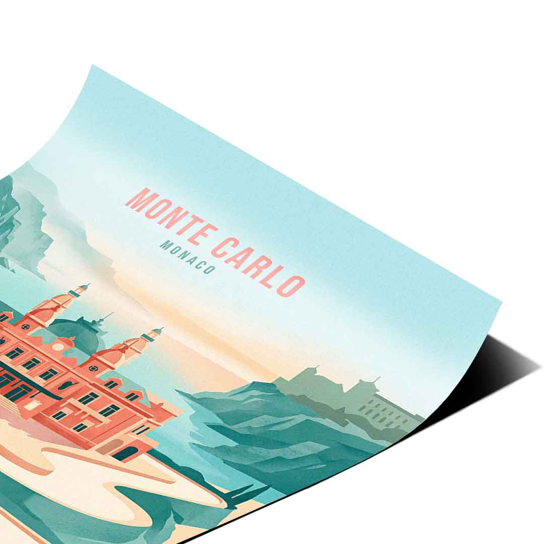 DOTCOMCANVAS Monte Carlo Poster Eckdetail 2