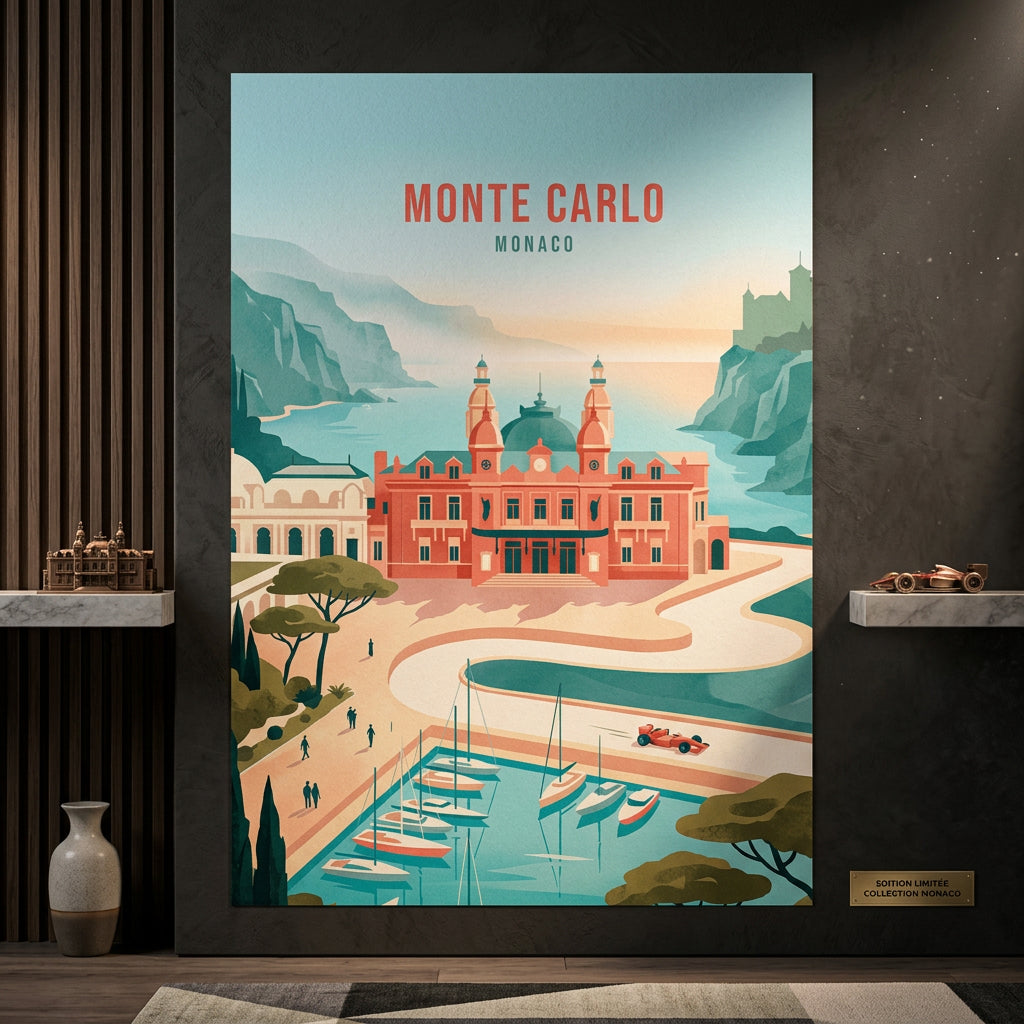 DOTCOMCANVAS Monte Carlo Poster im Raum Beispiel