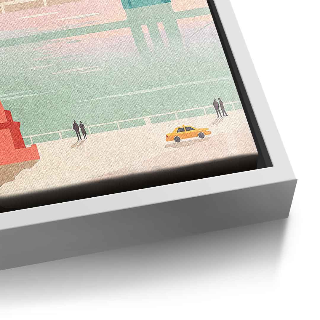 DOTCOMCANVAS New York Leinwandbild Detail weiss