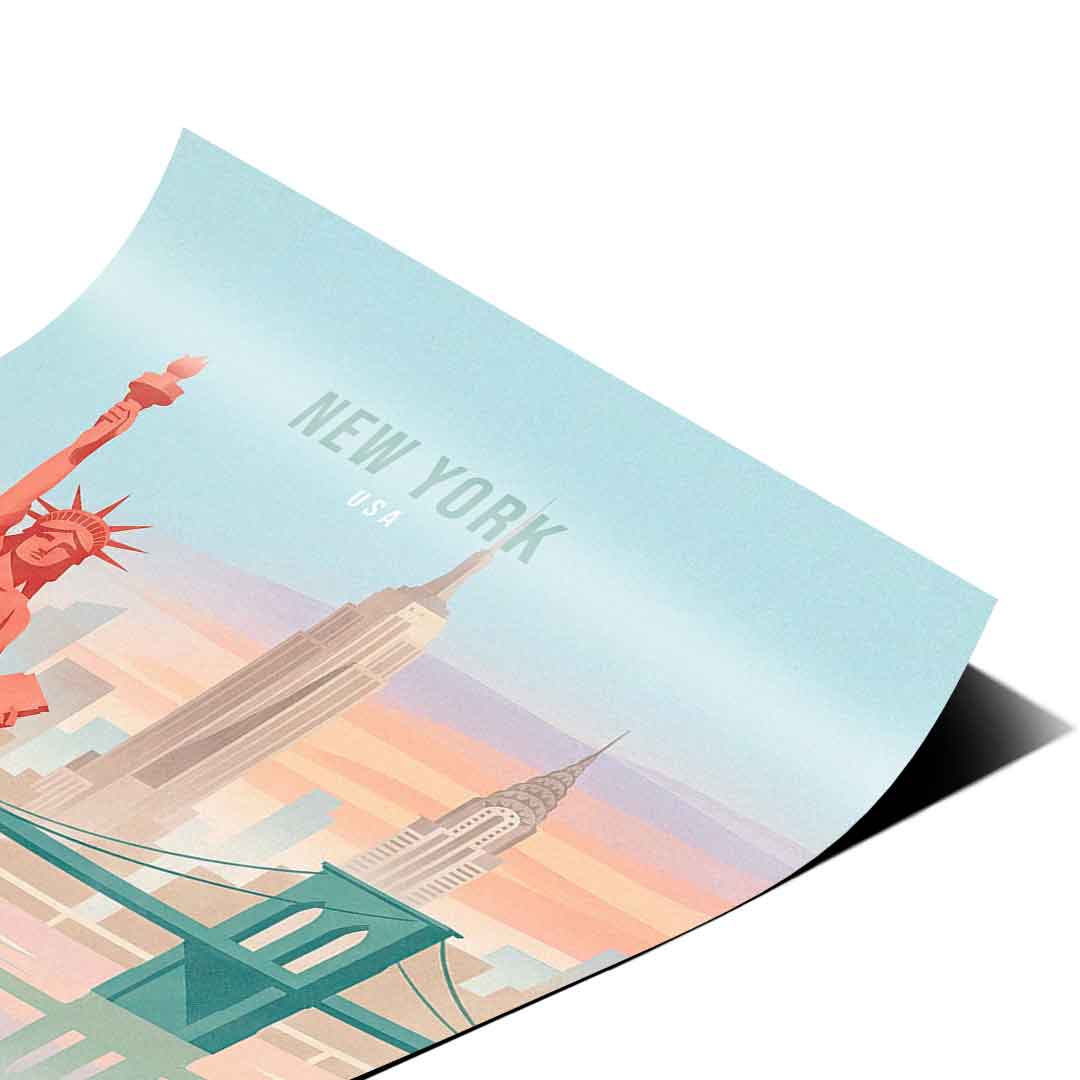 DOTCOMCANVAS New York Poster Eckdetail 2