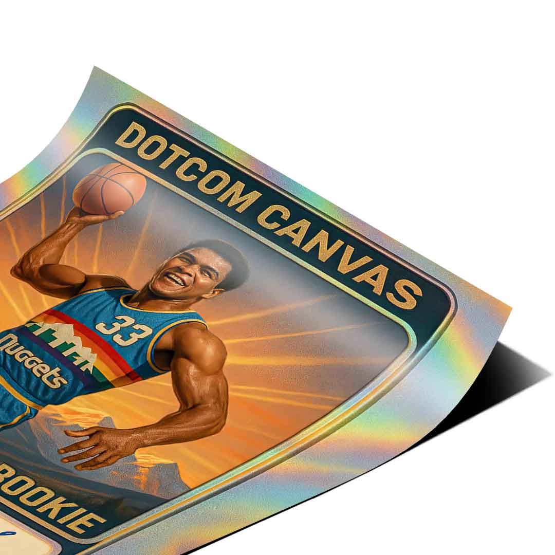 DOTCOMCANVAS Muhammad Ali Basketball Card Poster Pop Art Ecken Detailansicht 2