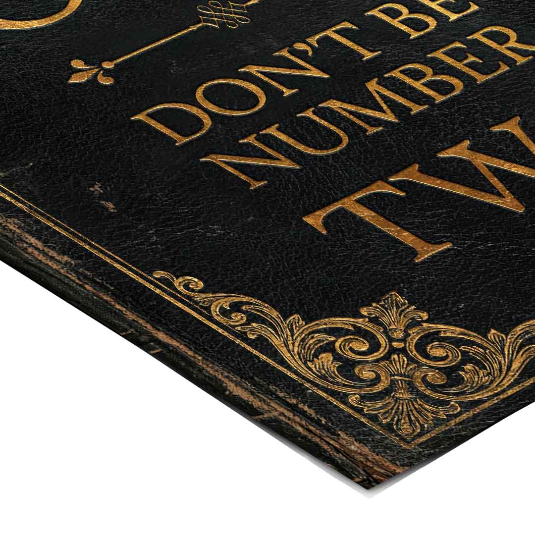 DOTCOMCANVAS® Rule Number One Poster – Eckdetail