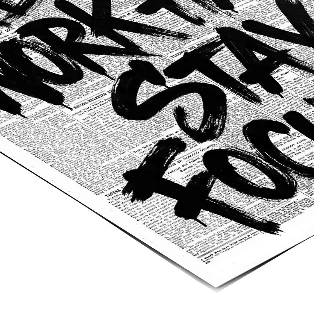 DOTCOMCANVAS Dream big work hard stay focused Poster Eckdetail