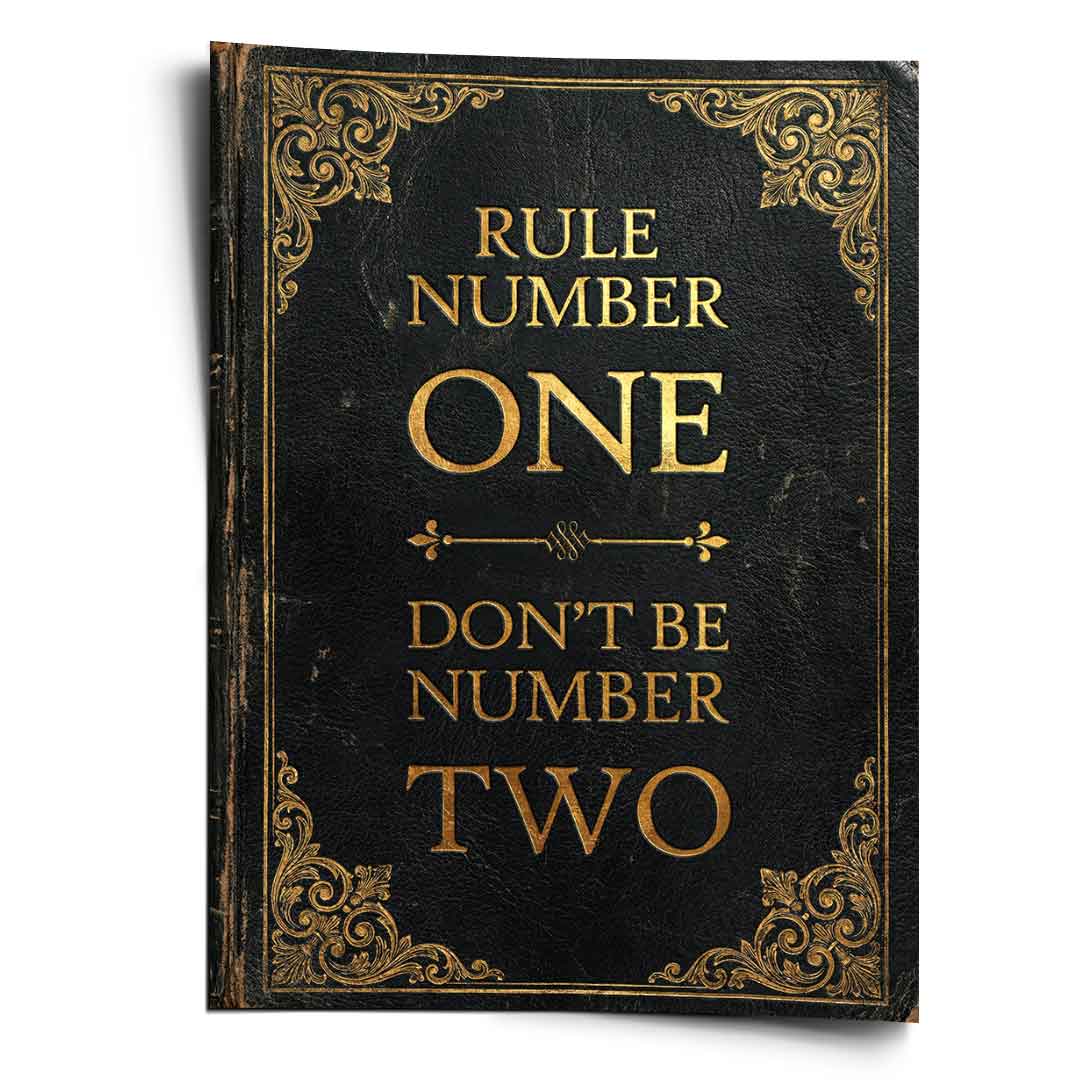 DOTCOMCANVAS® Rule Number One Poster – Vorderansicht