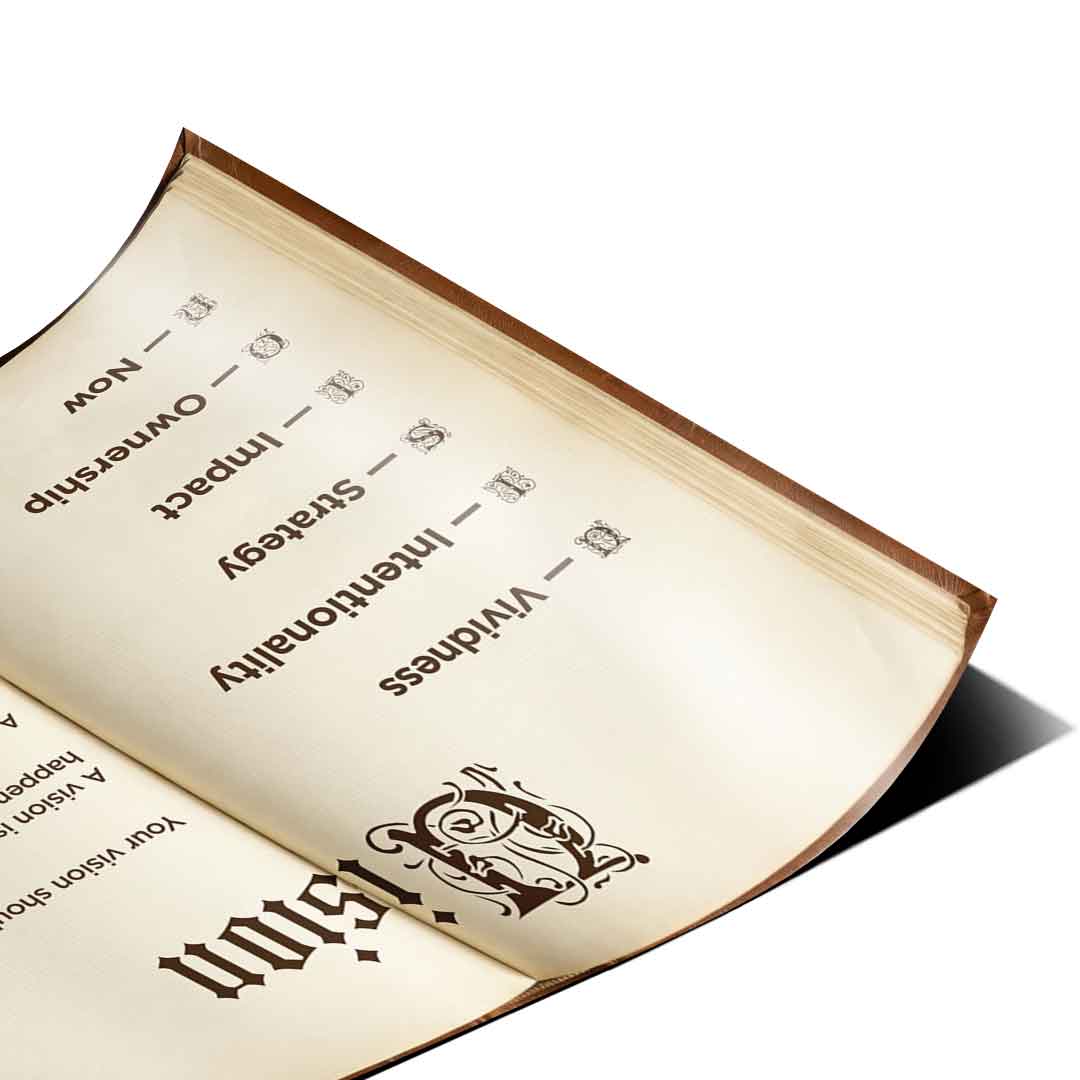 DOTCOMCANVAS® Vision Book Poster – Eckdetail