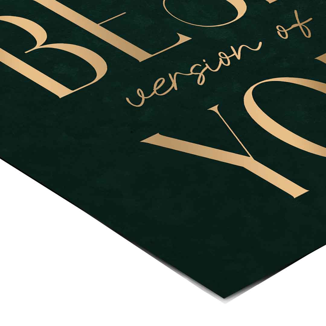 Be the Best Poster Eckdetail – Motivation Typografie