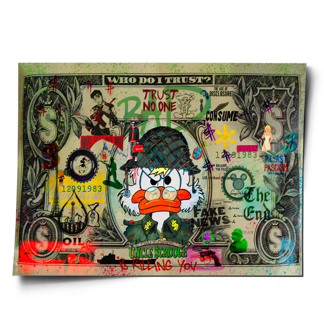 DOTCOMCANVAS TRUST NO ONE Poster Vorderansicht