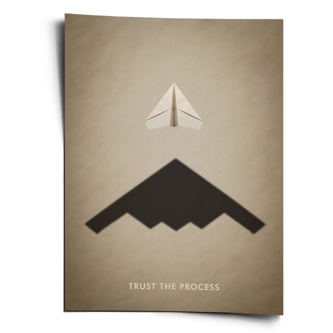 DOTCOMCANVAS Trust the Process Poster Vorderansicht
