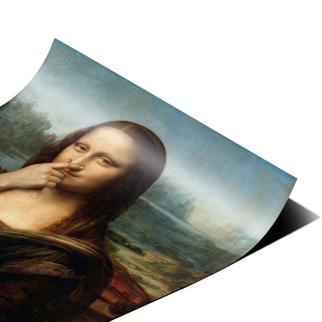 DOTCOMCANVAS Mona Lisa 1 for Toilett Poster Ecken-Detailansicht 2