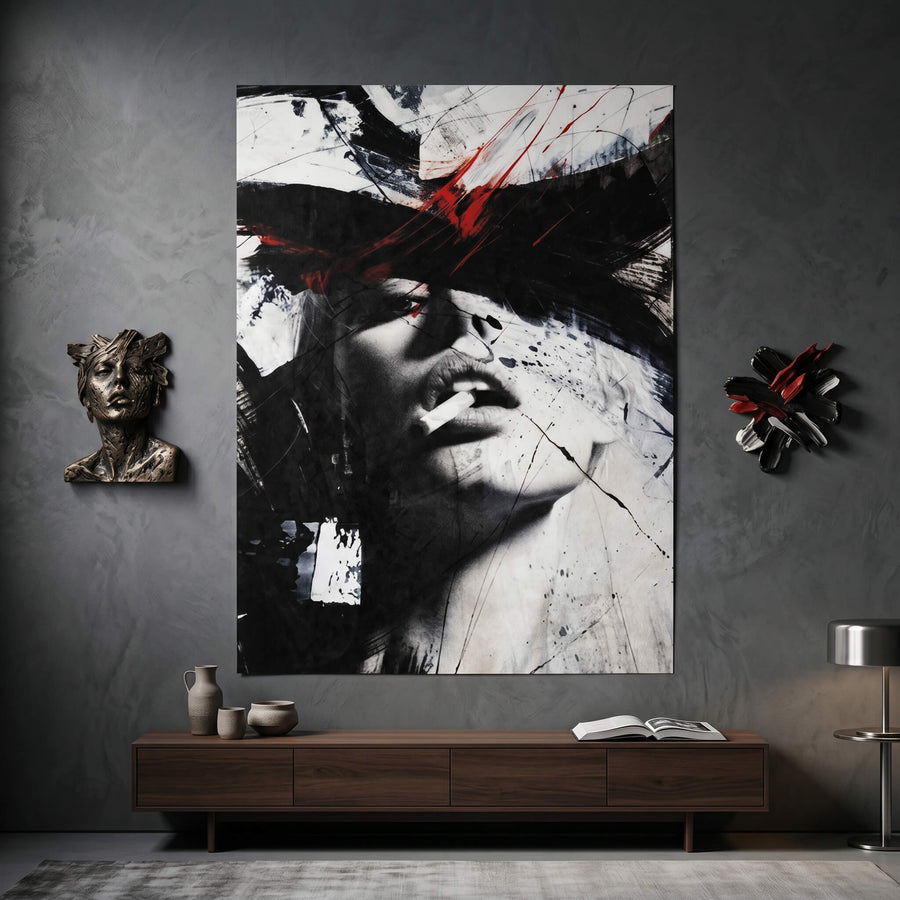 DOTCOMCANVAS® Abstract obsession Poster – im Raum
