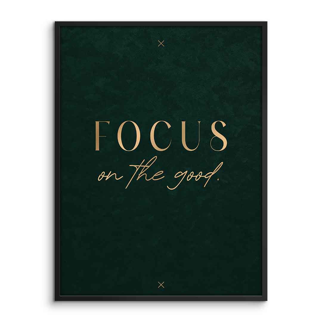 DOTCOMCANVAS FOCUS Poster – gerahmte Frontansicht