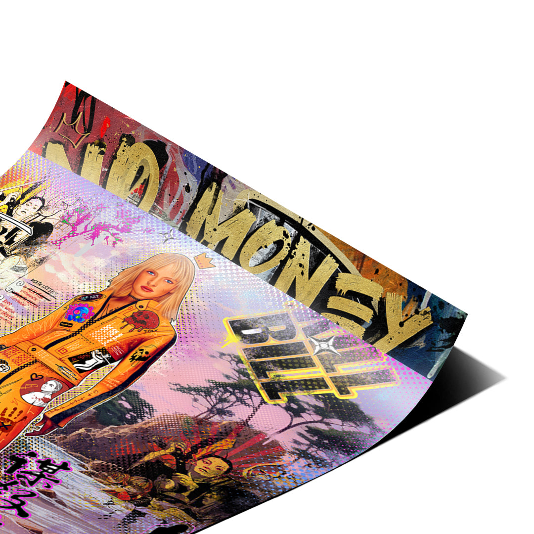 DOTCOMCANVAS Yellow Vengeance Poster Detailansicht Nahaufnahme