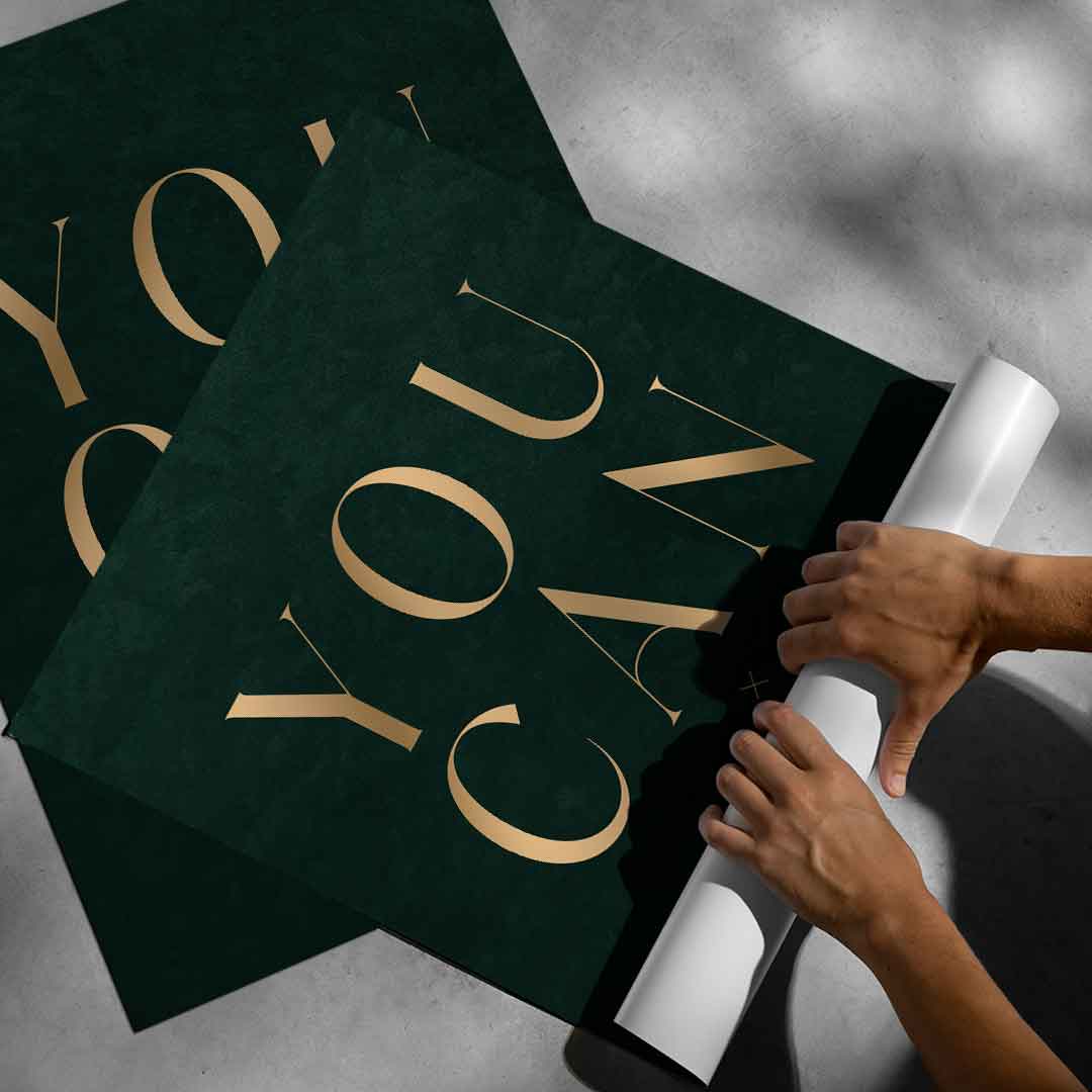YOU CAN Poster aufgerollt – Premium-Papier